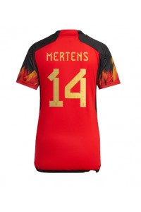 Fotbalové Dres Belgie Dries Mertens #14 Dámské Domácí Oblečení MS 2022 Krátký Rukáv
